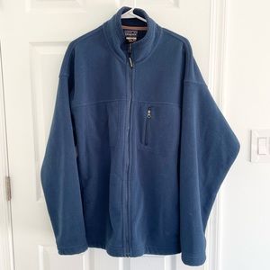 FINAL PRICE DROP Patagonia Synchilla Mens full Zip Navy Blue Fleece Jacket XXL